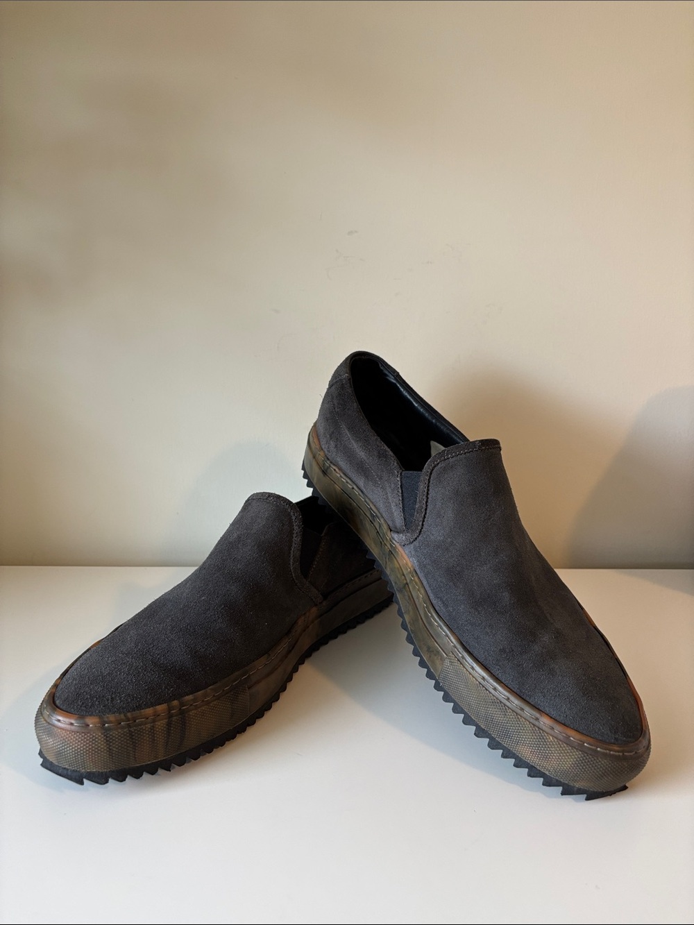 Common Projects x Robert Geller Suede Slip-On Creepers EU 45 US 12